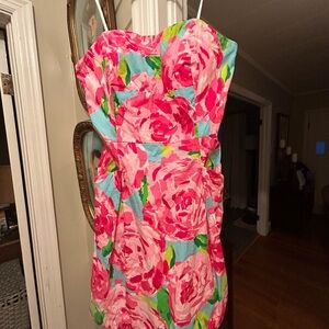 Lilly Pulitzer First Impressions Strapless Dress